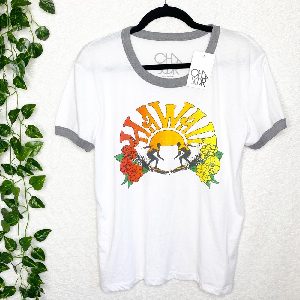 {Chaser} Hawaii Ringer Surfer Tee